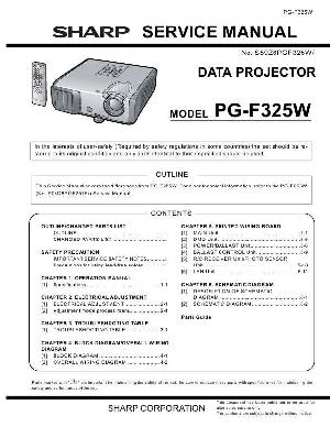 Сервисная инструкция Sharp PG-F325W ― Manual-Shop.ru