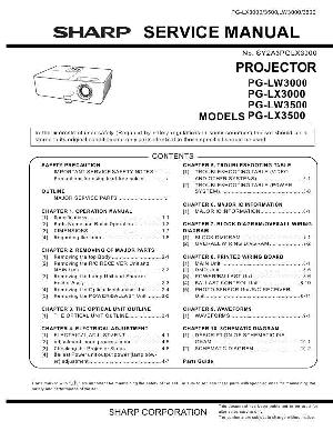 Сервисная инструкция Sharp PG-LW3000, PG-LW3500, PG-LX3000, PG-LX3500 ― Manual-Shop.ru