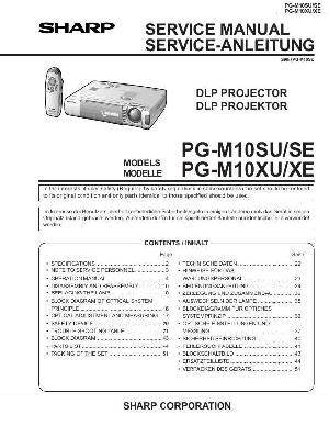 Сервисная инструкция Sharp PG-M10 ― Manual-Shop.ru