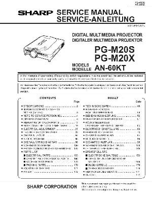 Сервисная инструкция Sharp PG-M20 ― Manual-Shop.ru