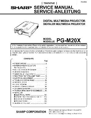 Сервисная инструкция Sharp PG-M20X ― Manual-Shop.ru