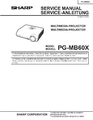 Сервисная инструкция Sharp PG-MB60X ― Manual-Shop.ru