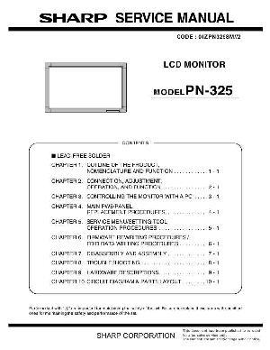 Сервисная инструкция Sharp PN-325 ― Manual-Shop.ru
