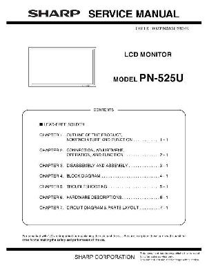Сервисная инструкция Sharp PN-525U ― Manual-Shop.ru