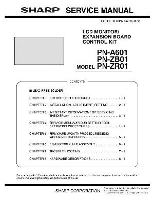Сервисная инструкция Sharp PN-A601 PN-ZB01 PN-ZR01 ― Manual-Shop.ru