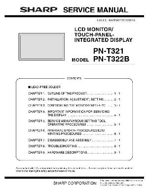 Сервисная инструкция Sharp PN-T321 T322B ― Manual-Shop.ru