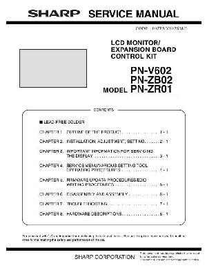 Сервисная инструкция Sharp PN-V602 ZB02 ZR01 ― Manual-Shop.ru