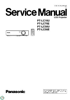 Сервисная инструкция Sharp PT-LC76E LC76U ― Manual-Shop.ru