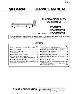 Сервисная инструкция Sharp PZ-43MR2U, PZ-50MR2U ― Manual-Shop.ru