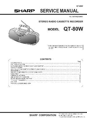 Сервисная инструкция Sharp QT-80W ― Manual-Shop.ru