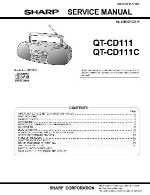Сервисная инструкция Sharp QT-CD111 ― Manual-Shop.ru