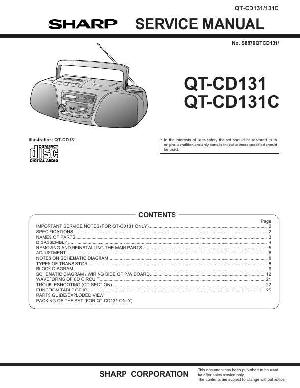 Сервисная инструкция SHARP QT-CD131 ― Manual-Shop.ru