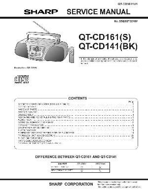 Сервисная инструкция SHARP QT-CD141, QT-CD161 ― Manual-Shop.ru