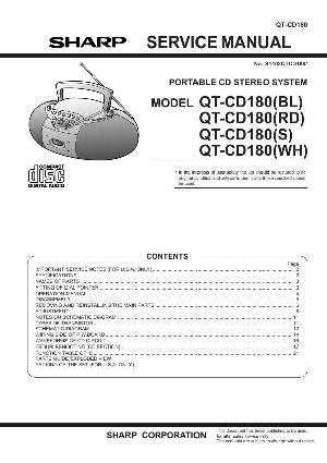 Сервисная инструкция SHARP QT-CD180 ― Manual-Shop.ru