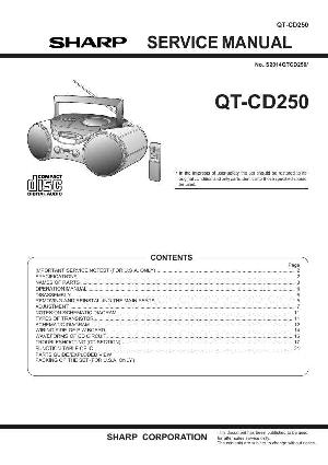 Сервисная инструкция Sharp QT-CD250 ― Manual-Shop.ru