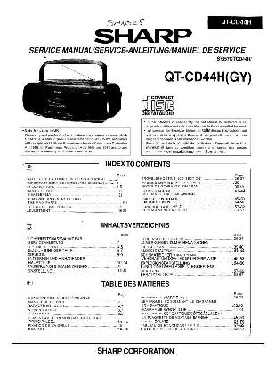 Сервисная инструкция Sharp QT-CD44H ― Manual-Shop.ru