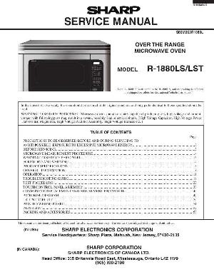 Сервисная инструкция Sharp R-1880LST ― Manual-Shop.ru