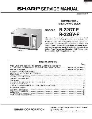 Сервисная инструкция Sharp R-22GTF ― Manual-Shop.ru