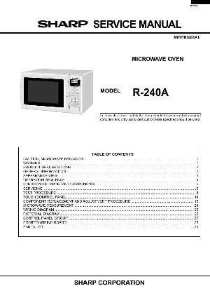 Service manual Sharp R-240A ― Manual-Shop.ru