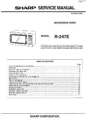 Сервисная инструкция Sharp R-247E ― Manual-Shop.ru