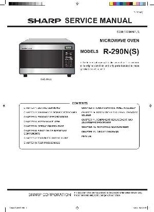 Сервисная инструкция Sharp R-290NS ― Manual-Shop.ru