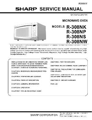 Сервисная инструкция Sharp R-308NW ― Manual-Shop.ru