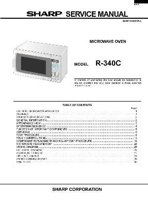 Сервисная инструкция Sharp R-340C ― Manual-Shop.ru