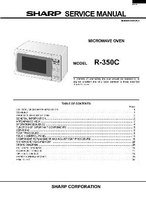 Сервисная инструкция Sharp R-350C ― Manual-Shop.ru
