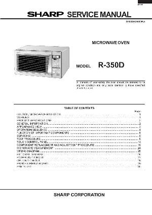 Сервисная инструкция Sharp R-350D ― Manual-Shop.ru