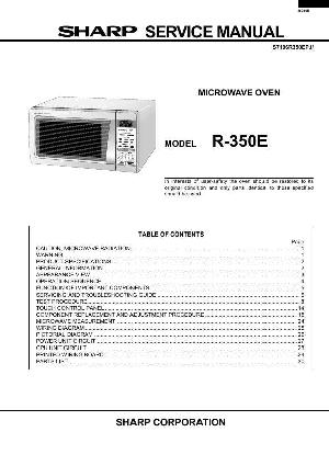 Сервисная инструкция Sharp R-350E ― Manual-Shop.ru