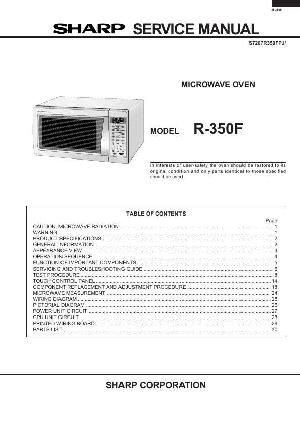 Сервисная инструкция Sharp R-350F ― Manual-Shop.ru