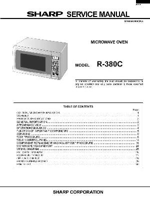 Сервисная инструкция Sharp R-380C ― Manual-Shop.ru