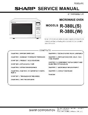 Сервисная инструкция Sharp R-380L ― Manual-Shop.ru