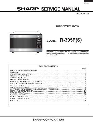 Сервисная инструкция Sharp R-395FS ― Manual-Shop.ru
