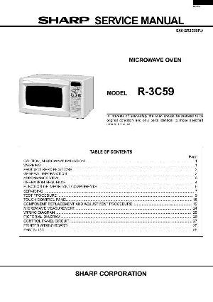 Сервисная инструкция Sharp R-3C59 ― Manual-Shop.ru