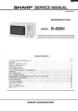Сервисная инструкция Sharp R-450H ― Manual-Shop.ru