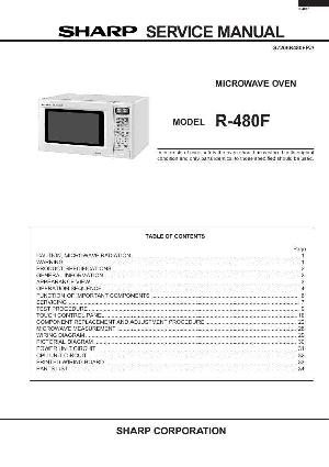 Сервисная инструкция Sharp R-480F ― Manual-Shop.ru