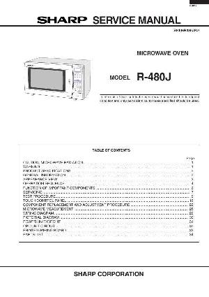 Сервисная инструкция Sharp R-480J ― Manual-Shop.ru