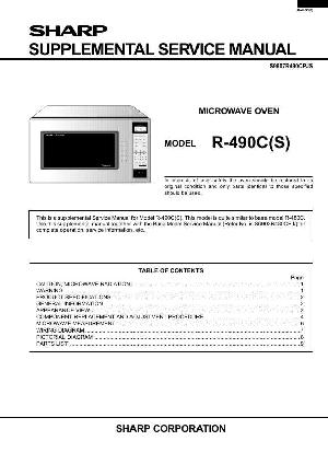 Сервисная инструкция Sharp R-490CS ― Manual-Shop.ru