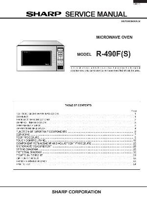 Сервисная инструкция Sharp R-490FS ― Manual-Shop.ru