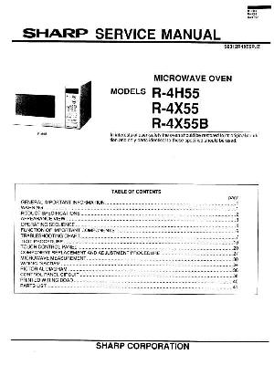Сервисная инструкция Sharp R-4H55, R-4X55 ― Manual-Shop.ru