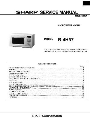 Сервисная инструкция Sharp R-4H57 ― Manual-Shop.ru