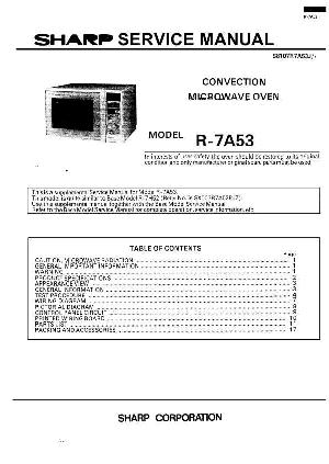 Сервисная инструкция Sharp R-7A53 ― Manual-Shop.ru