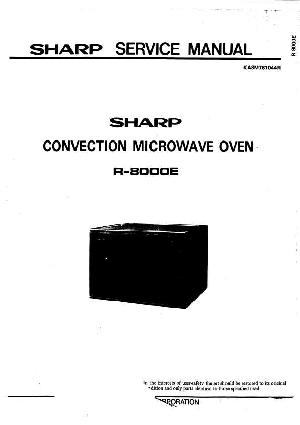 Сервисная инструкция Sharp R-8000E ― Manual-Shop.ru