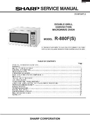Сервисная инструкция Sharp R-880FS ― Manual-Shop.ru
