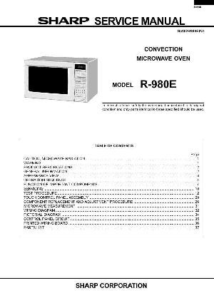 Service manual Sharp R-980E ― Manual-Shop.ru