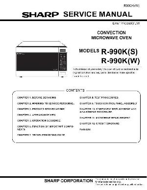 Service manual Sharp R-990K ― Manual-Shop.ru