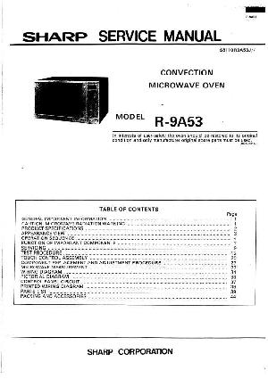 Сервисная инструкция Sharp R-9A53 ― Manual-Shop.ru