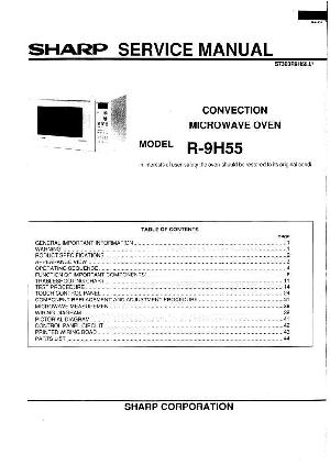 Сервисная инструкция Sharp R-9H55 ― Manual-Shop.ru