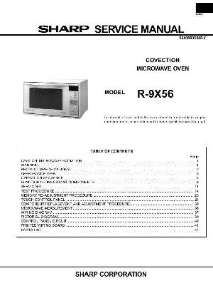 Сервисная инструкция Sharp R-9X56 ― Manual-Shop.ru